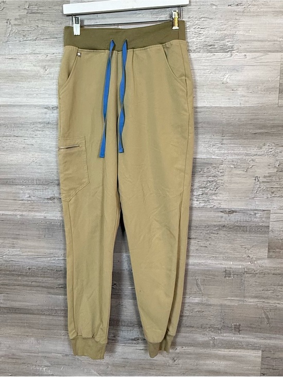 Figs Other - FIGS Zamora High Waisted Jogger Scrub Pants S Small Tan Khaki FIONx Blue String